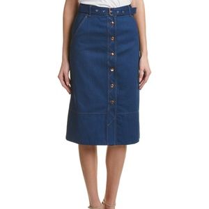 Rag & Bone/Jean Belted Midi Skirt